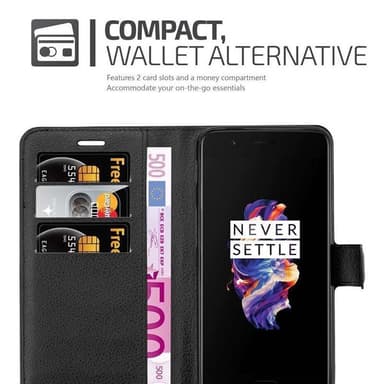 OnePlus 5 Deksel Etui Case (svart)
