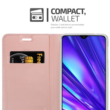 Realme 5 / 5i / 6i / C3 lommebokdeksel etui (rosa)