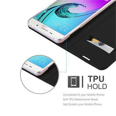 Samsung Galaxy A3 2016 lommebokdeksel etui (svart)