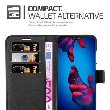 Huawei P20 Deksel Etui Case (svart)