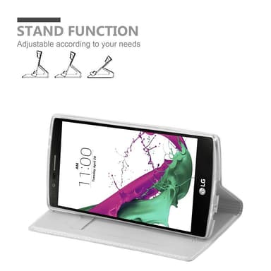 LG G4 / G4 PLUS lommebokdeksel etui (sølv)