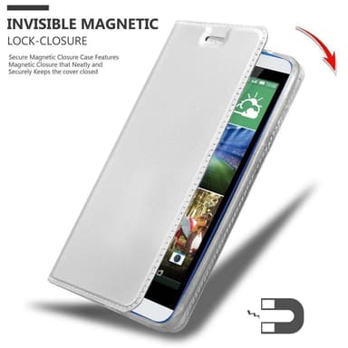 HTC Desire 820 lommebokdeksel etui (sølv)