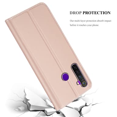Realme 5 / 5i / 6i / C3 lommebokdeksel etui (rosa)