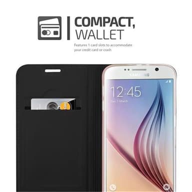 Samsung Galaxy S6 lommebokdeksel etui (svart)