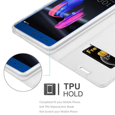 Honor 9 lommebokdeksel etui (sølv)