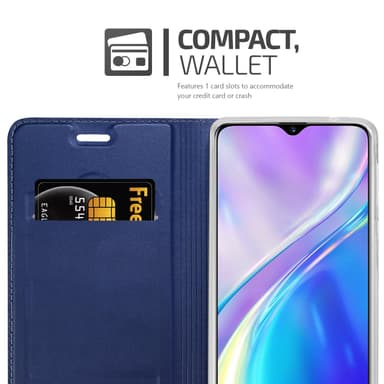 Realme X2 / XT / Oppo K5 lommebokdeksel etui (blå)