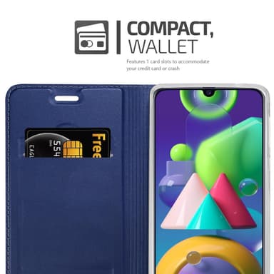 Samsung Galaxy M31 lommebokdeksel etui (blå)