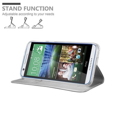 HTC Desire 820 lommebokdeksel etui (sølv)
