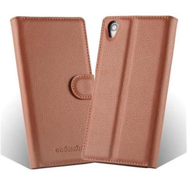 Sony Xperia Z1 Deksel Etui Case (brun)