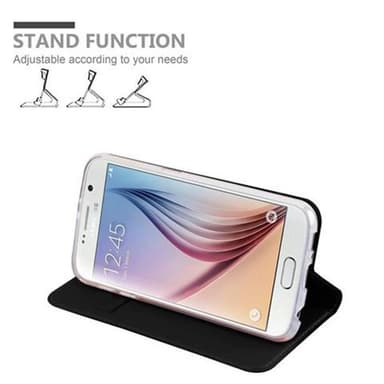 Samsung Galaxy S6 lommebokdeksel etui (svart)