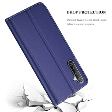 Realme X2 / XT / Oppo K5 lommebokdeksel etui (blå)