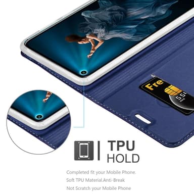 Honor 20 PRO lommebokdeksel etui (blå)