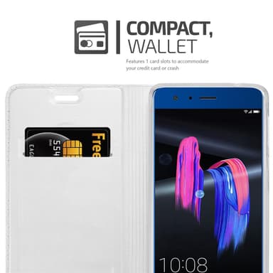 Honor 9 lommebokdeksel etui (sølv)