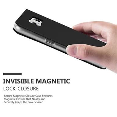 Samsung Galaxy S6 lommebokdeksel etui (svart)