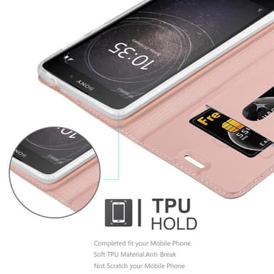 Sony Xperia L2 lommebokdeksel etui (rosa)