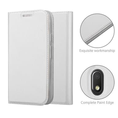 Motorola MOTO G4 PLAY lommebokdeksel etui (sølv)