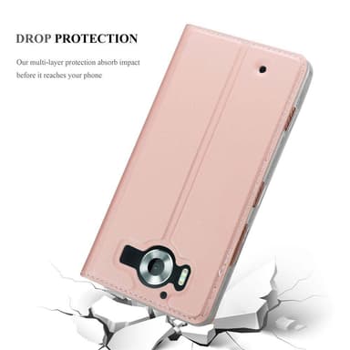Nokia Lumia 950 lommebokdeksel etui (rosa)