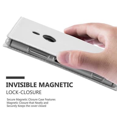 Nokia Lumia 925 lommebokdeksel etui (sølv)