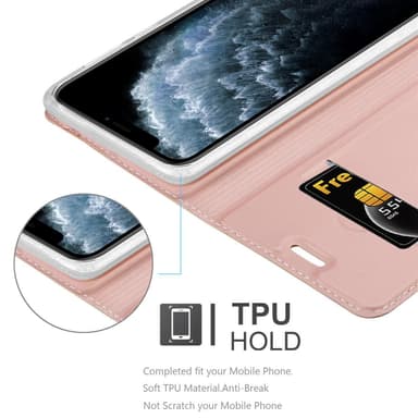 iPhone 11 PRO MAX lommebokdeksel etui (rosa)