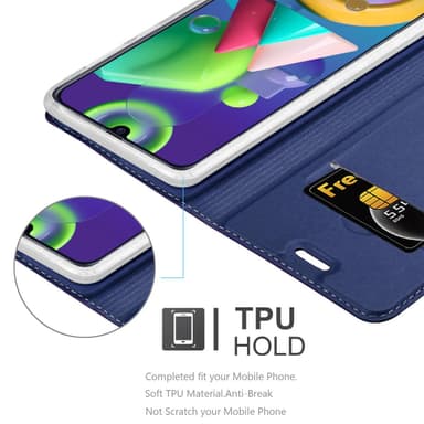 Samsung Galaxy M31 lommebokdeksel etui (blå)