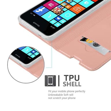 Nokia Lumia 640 lommebokdeksel etui (rosa)