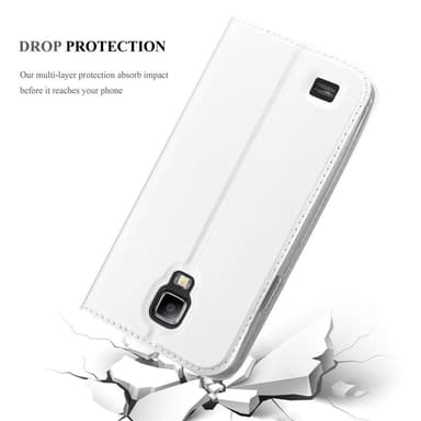 Samsung Galaxy S4 ACTIVE lommebokdeksel etui (sølv)