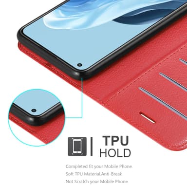 Oppo FIND X5 LITE / Reno7 5G Deksel Etui Case (rød)