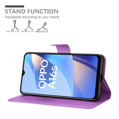 Oppo A16s / A54s Deksel Etui Case (lilla)
