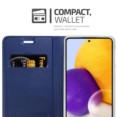 Samsung Galaxy A73 5G lommebokdeksel etui (blå)