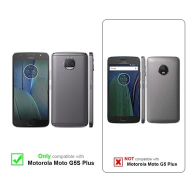 Motorola MOTO G5S PLUS lommebokdeksel etui (sølv)