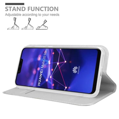 Huawei MATE 20 LITE lommebokdeksel etui (sølv)