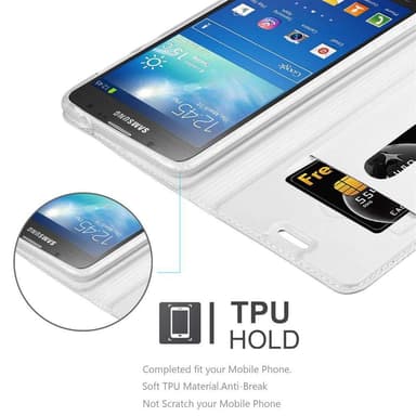 Samsung Galaxy S4 ACTIVE lommebokdeksel etui (sølv)