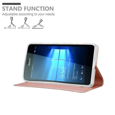 Nokia Lumia 950 lommebokdeksel etui (rosa)