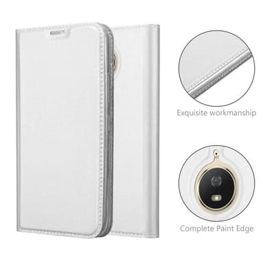 Motorola MOTO G5S PLUS lommebokdeksel etui (sølv)