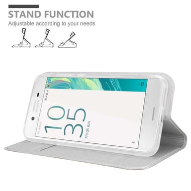 Sony Xperia X lommebokdeksel etui (sølv)