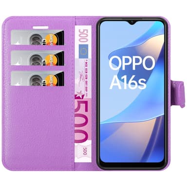 Oppo A16s / A54s Deksel Etui Case (lilla)