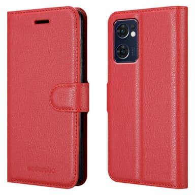 Oppo FIND X5 LITE / Reno7 5G Deksel Etui Case (rød)