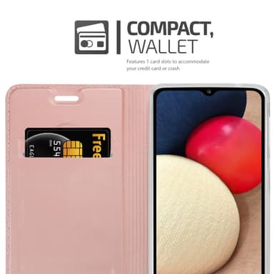 Samsung Galaxy A02s lommebokdeksel etui (rosa)