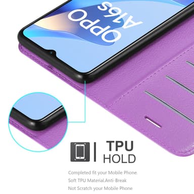 Oppo A16s / A54s Deksel Etui Case (lilla)
