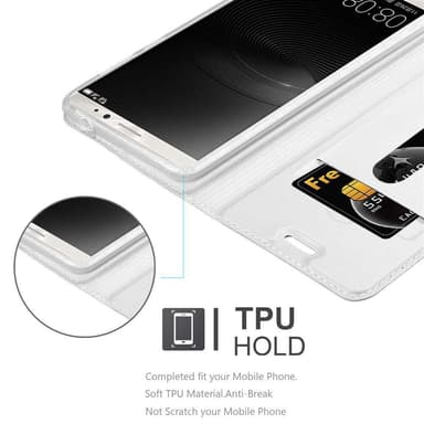 Huawei MATE 8 lommebokdeksel etui (sølv)