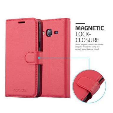 Samsung Galaxy J3 2016 Deksel Etui Case (rød)