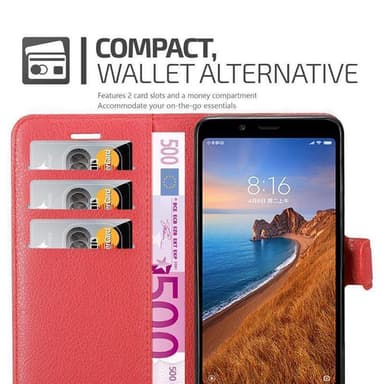 Xiaomi RedMi 7A Deksel Etui Case (rød)