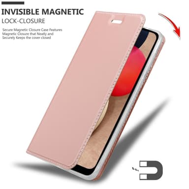 Samsung Galaxy A02s lommebokdeksel etui (rosa)