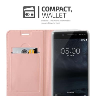 Nokia 5 2017 lommebokdeksel etui (rosa)