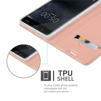 Nokia 5 2017 lommebokdeksel etui (rosa)