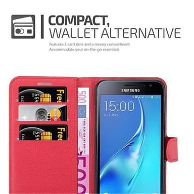 Samsung Galaxy J3 2016 Deksel Etui Case (rød)