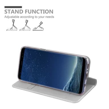 Samsung Galaxy S8 PLUS lommebokdeksel etui (sølv)