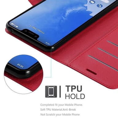 Google PIXEL 3 Deksel Etui Case (rød)