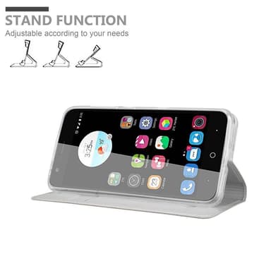 ZTE Blade V8 lommebokdeksel etui (sølv)