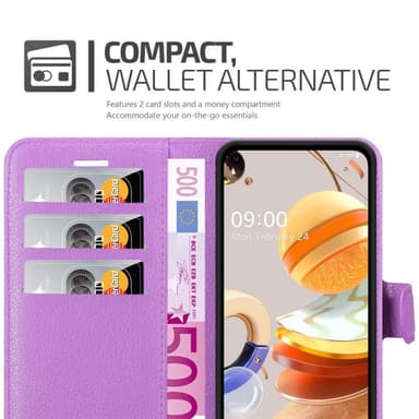 LG K61 Deksel Etui Case (lilla)